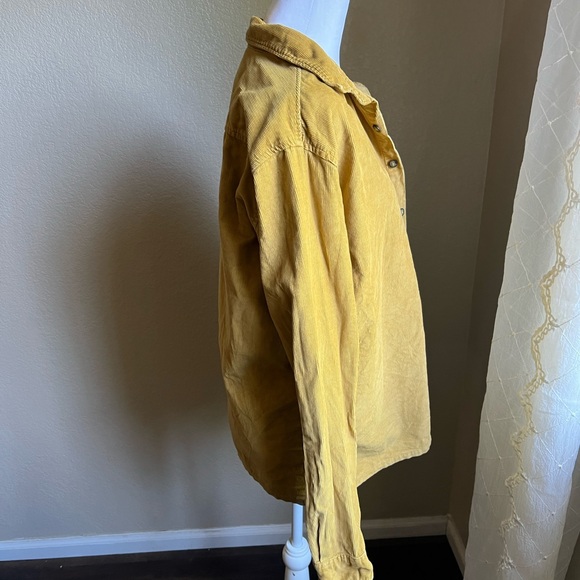 Billabong Mustard Yellow Button-Up Top - Picture 3 of 6